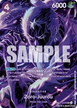 Zoro-Juurou (SP) [OP12 - ST18-004] - NM [Foil] TCG One Piece - Image 1