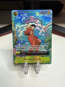 One Piece TCG OP07-109 Monkey D. Luffy Treasure Rare (TR) Two Legends Foil - Image 1