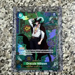 One Piece Dracule Mihawk SP Alt Art OP12-030 SR Azure Sea’s Seven - Image 1