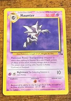 Pokemon TCG Haunter Fossil 21/62 Unlimited Regular Non-Holo Card - Image 3