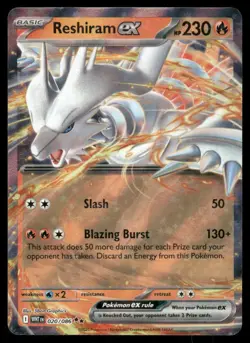 Pokemon Cards Reshiram ex 020/086 White Flare Holo Double Rare NM *4 - Image 1