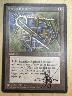 MTG ARTIST PROOF BB Barbed Sextant AP Sketch Art Amy WEBER Magic - Image 2