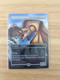 MTG TCG Tarkir: Dragonstorm Clarion Conqueror Borderless 0377 Regular Rare - Image 1