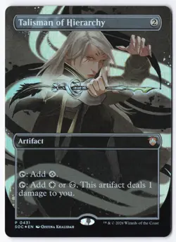Talisman of Hierarchy (Borderless) 431 Foil Commander: Secrets of Strixhaven - Image 1