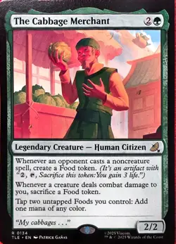 Wizards of the Coast MTG The Cabbage Merchant TLE 0134 Normal Regular EN 2025 - Image 1