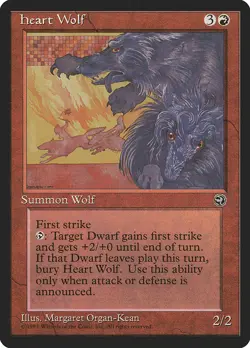 MTG Heart Wolf ** Homelands ** English (LP) - Image 1