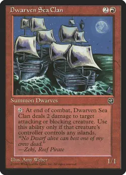 MTG Dwarven Sea Clan ** Homelands ** English (LP) - Image 1