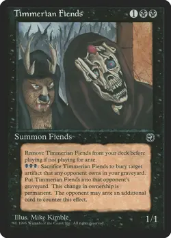 MTG Timmerian Fiends ** Homelands ** English (HP) - Image 1