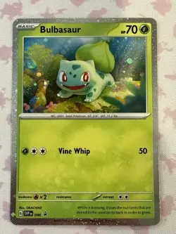 Bulbasaur Cosmos Holo Black Star Promo - SVP046 - Scarlet & Violet Pokemon 2023 - Image 1
