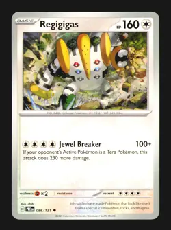Regigigas 086/131 Uncommon Prismatic Evolutions Near Mint - Image 2