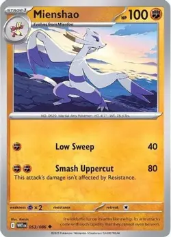 Mienshao 053/086 Uncommon White Flare Near Mint - Image 1