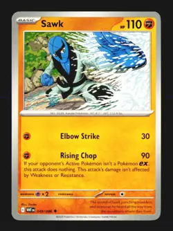 Sawk 049/086 Uncommon White Flare Near Mint - Image 1