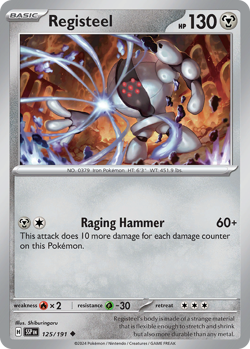 Registeel 125/191 Uncommon Surging Sparks Near Mint - Image 3