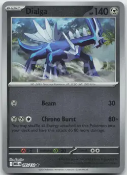 Dialga 095/132 Rare Mega Evolution Pokemon Reverse Holo Near Mint - Image 1