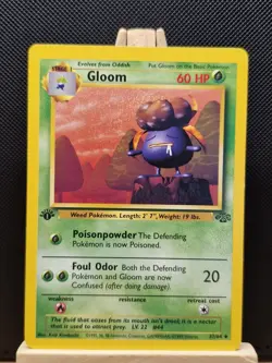 Pokemon TCG 1999 WOTC Jungle 1st Edition Gloom 37/64 - Light Play - Image 1