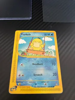 Pokemon TCG Psyduck 104/147 Aquapolis Regular LP FRONT / MP BACK - Image 2