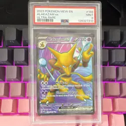 Pokemon TCG 2023 Scarlet & Violet 151 Alakazam ex 188/165 Ultra Rare PSA 9 - Image 1
