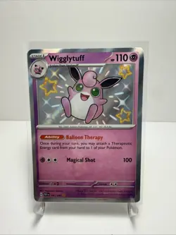 Wigglytuff 147/091 SV: Paldean Fates Shiny Rare Holo Pokemon TCG English - Image 1