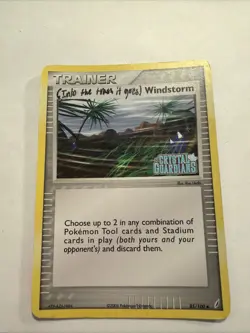 2006 Pokemon - EX Crystal Guardians Windstorm 85/100 Reverse Holo Stamp DMG - Image 1