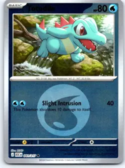 Totodile (Energy Symbol Pattern) 041/217 Ascended Heroes Pokemon Reverse Holo NM - Image 1