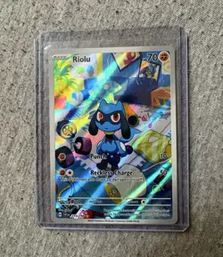 Pokemon TCG Riolu 215/198 Illustration Rare Full & pachirisu bundle - Image 1