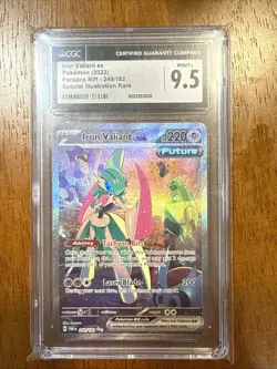 2023 Iron Valiant ex paradox rift 249/182 CGC MINT + 9.5 pokemon - Image 1