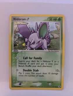 Pokemon TCG Nidoran M 71/112 EX Fire Red Leaf Green Reverse Holo - Image 1