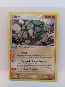 2006 Pokemon EX Legend Maker Golem Holo #6/92 - Image 1