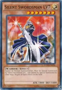 1 x Silent Swordsman LV7 - YGLD-ENC06 - Common - Unlimited Edition Near Mint, En - Image 1
