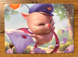 Magic MTG Final Fantasy Delivery Moogle 1/53 Art Series Gold Stamp Signature - Image 1