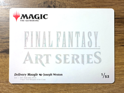 Magic MTG Final Fantasy Delivery Moogle 1/53 Art Series Gold Stamp Signature - Image 2