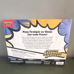 Pokemon Mega Feraligatr EX Box Ascended Heroes Promo Booster Oversized Card - Image 2