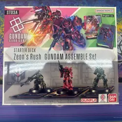 Gundam Card Game TCG ST03A Zeon's Rush Assemble Set English Sealed - Image 1