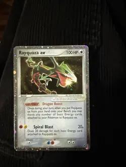 Pokemon TCG Rayquaza EX Deoxys Holo Card 102/107 NM - Image 1