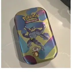 Pokemon Machamp & Cubone Collector Tin 60-Card Capacity Standard Size Multicolor - Image 1