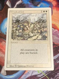 1994 Magic: The Gathering - Revised(3rd) - WRATH OF GOD - Vintage Rare - NM - Image 1