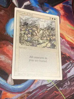 1994 Magic: The Gathering - Revised(3rd) - WRATH OF GOD - Vintage Rare - NM - Image 3