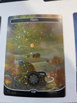MTG -Plains Galaxy FOIL Borderless - Unfinity - Image 1