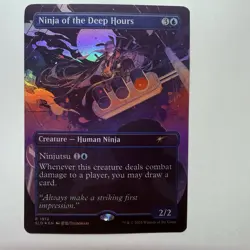Magic The Gathering Mtg Ninja Of The Deep Hours Foil Secret Lair Rare Near Mint - Image 1