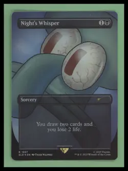 Night's Whisper (1937) - Rainbow FOIL - Secret Lair Drop Series - NM - MTG - Image 1