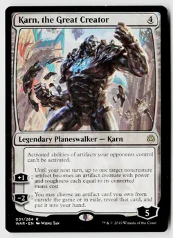 MTG Karn, the Great Creator [WAR - 1] LP 7-66 - Image 1