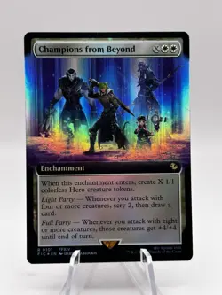 Champions from Beyond 0101 Foil Extended Art Commander: Final Fantasy FIC MTG NM - Image 1