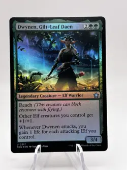 Dwynen, Gilt-Leaf Daen 0217 Foil Foundations FDN MTG NM - Image 1