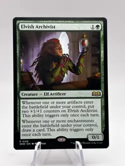 Elvish Archivist 0168 Wilds of Eldraine WOE MTG NM - Image 1
