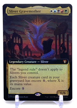 MTG: Commander Masters CMM Sliver Gravemother Extended Art FOIL Mythic #0777 - Image 1