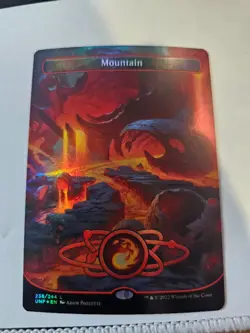 MTG -Mountain FOIL Borderless - Unfinity - Image 1
