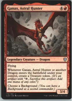 Ganax, Astral Hunter #176 (NM) Baldur's Gate CLB Magic MTG Regular - Image 1