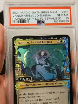 Magic MTG - Vannifar, Evolved Enigma MKM #323 serial 212/250 PSA 10 (POP 2!)... - Image 3