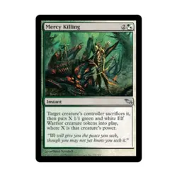 WOTC MtG Shadowmoor Mercy Killing (U) (Foil) EX - Image 1