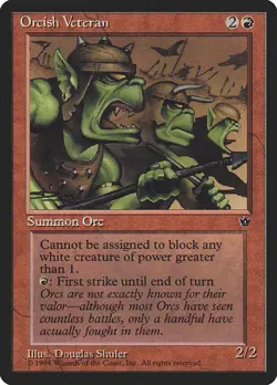MTG Orcish Veteran ** Fallen Empires ** English - Image 1